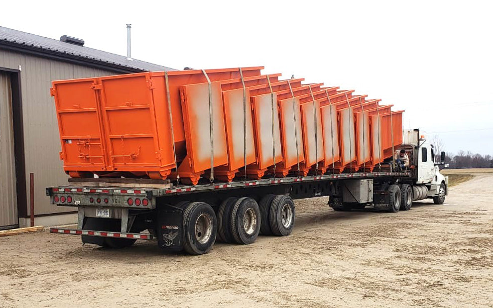 Tub Style Dumpsters - Light Duty (hook lift or cable pull)