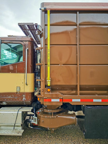 Truck Mounted Wood Chip Container and Blower