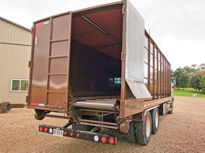 Truck Mounted Wood Chip Container and Blower