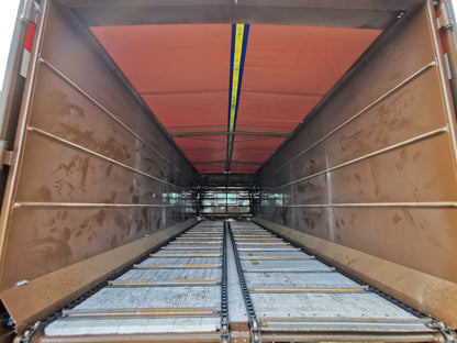 Truck Mounted Wood Chip Container and Blower