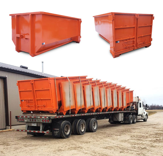 Tub Style Dumpsters - Light Duty (hook lift or cable pull)
